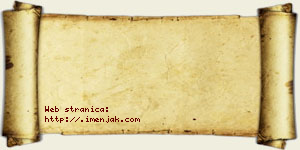 Hana Vesković vizit kartica